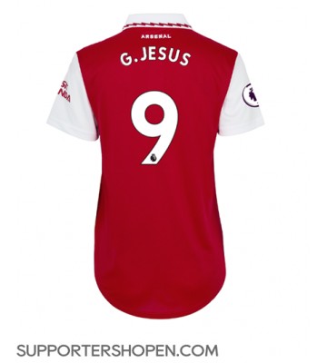 Arsenal Gabriel Jesus #9 Hemma Matchtröja Dam 2022-23 Kortärmad